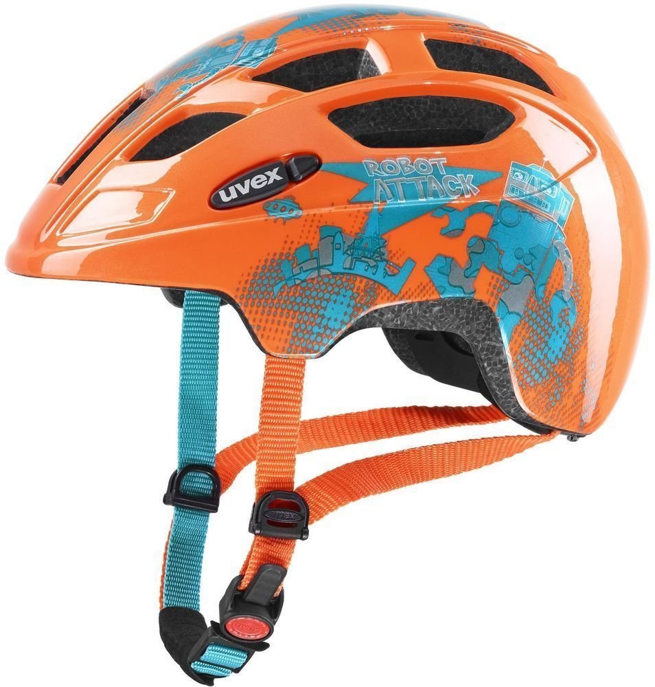 Otroška kolesarska čelada UVEX Finale Junior Orange Robot 51-55 Otroška kolesarska čelada
