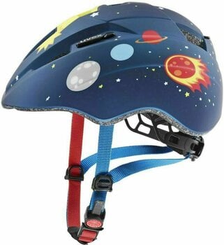 Dziecięcy kask rowerowy UVEX Kid 2 CC Blue Rocket Matt 46-52 Dziecięcy kask rowerowy - 1