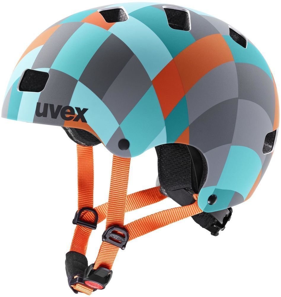 Dětská cyklistická helma UVEX Kid 3 CC Green Checkered 51-55 Dětská cyklistická helma