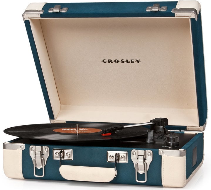 Hordozható lemezjátszó Crosley CR6019A Executive Blue/Cream