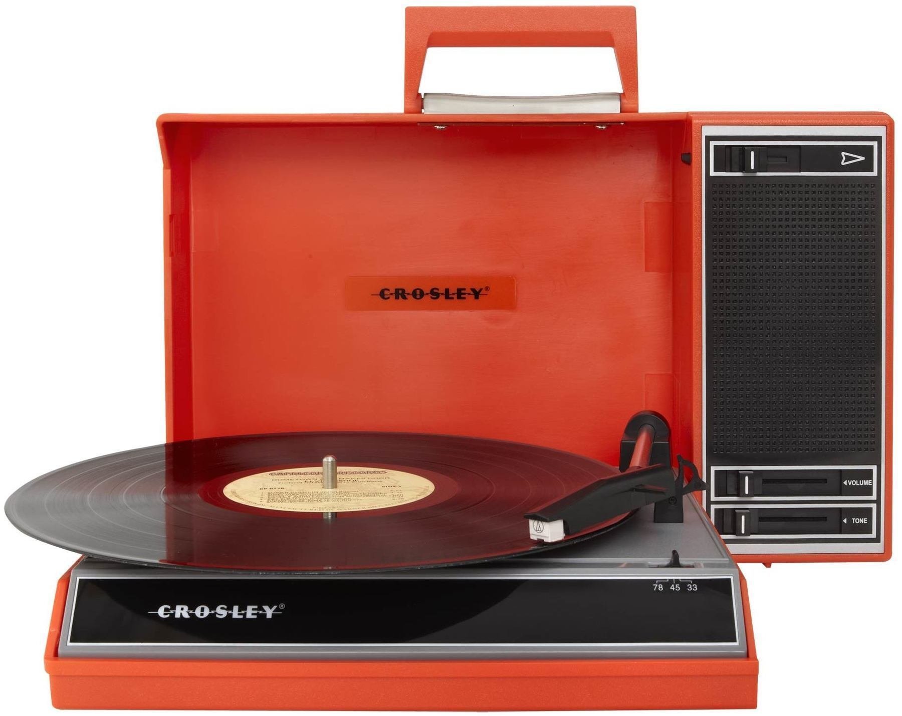 Přenosný gramofon
 Crosley CR6016A Spinnerette Red