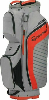 Чантa за голф TaylorMade Cart Lite Grey/Dark Blood Orange Чантa за голф - 1