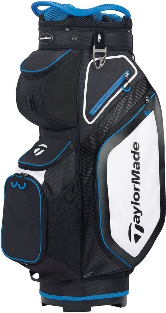 Чантa за голф TaylorMade Pro Cart 8.0 Black/White/Blue Чантa за голф