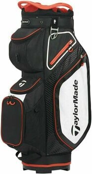 Чантa за голф TaylorMade Pro Cart 8.0 Black/White/Red Чантa за голф - 1