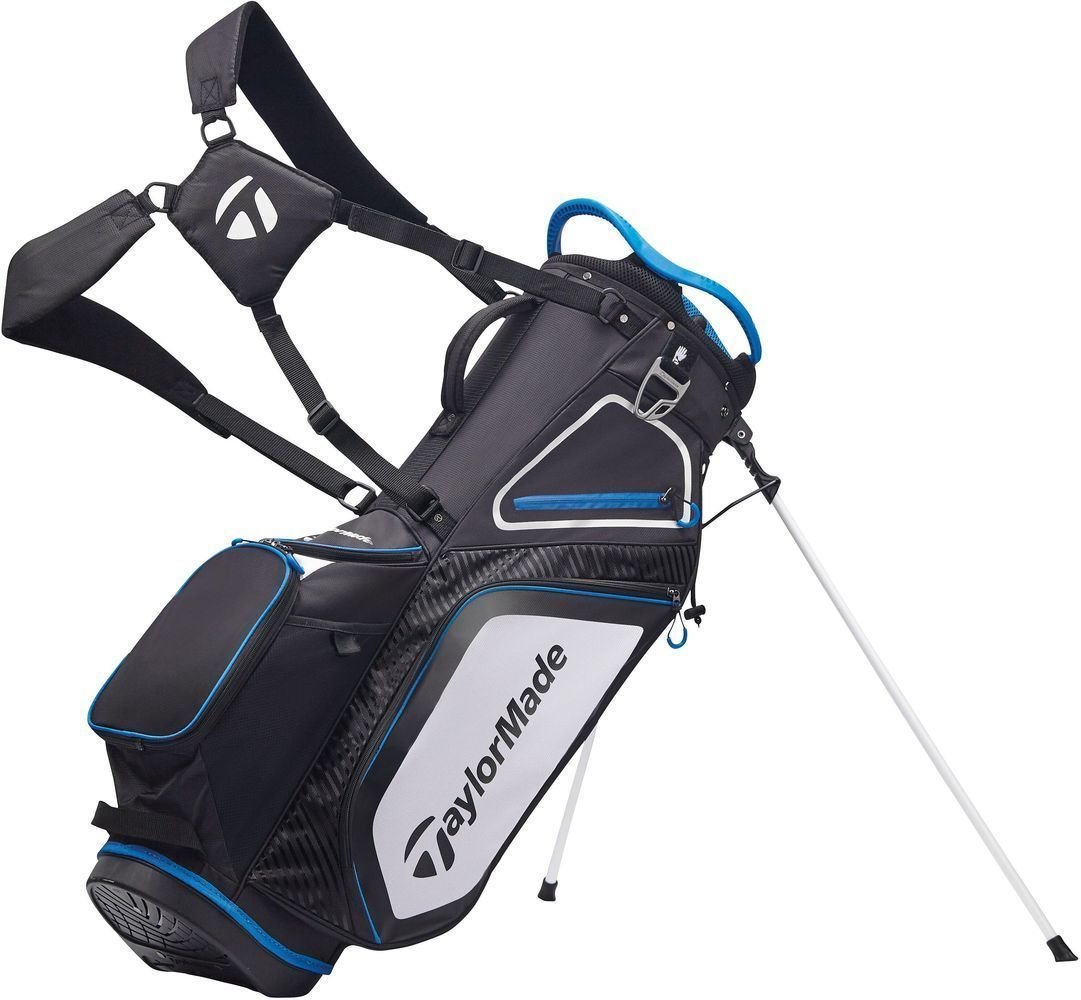 Golf Bag TaylorMade Pro Stand 8.0 Black/White/Blue Golf Bag