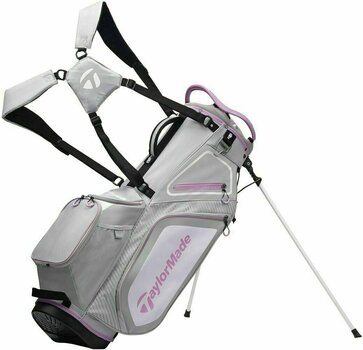 Golfbag TaylorMade Pro Stand 8.0 Grey/White/Purple Golfbag - 1