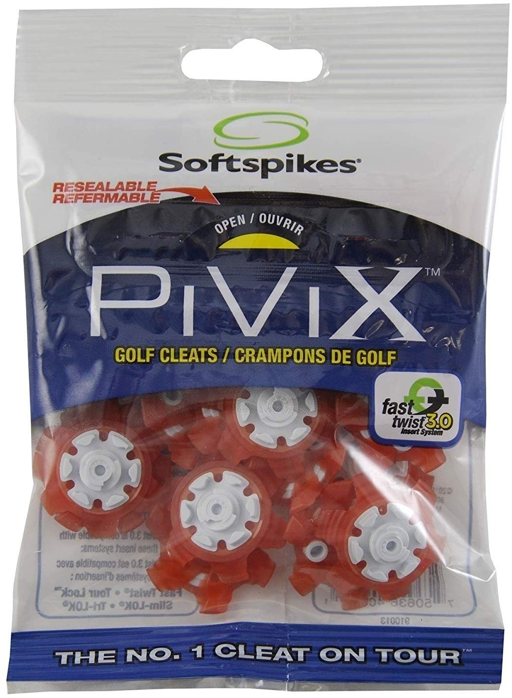 Příslušenství ke golfové obuvi Softspikes Pivix Fast Twist 3.0 Red