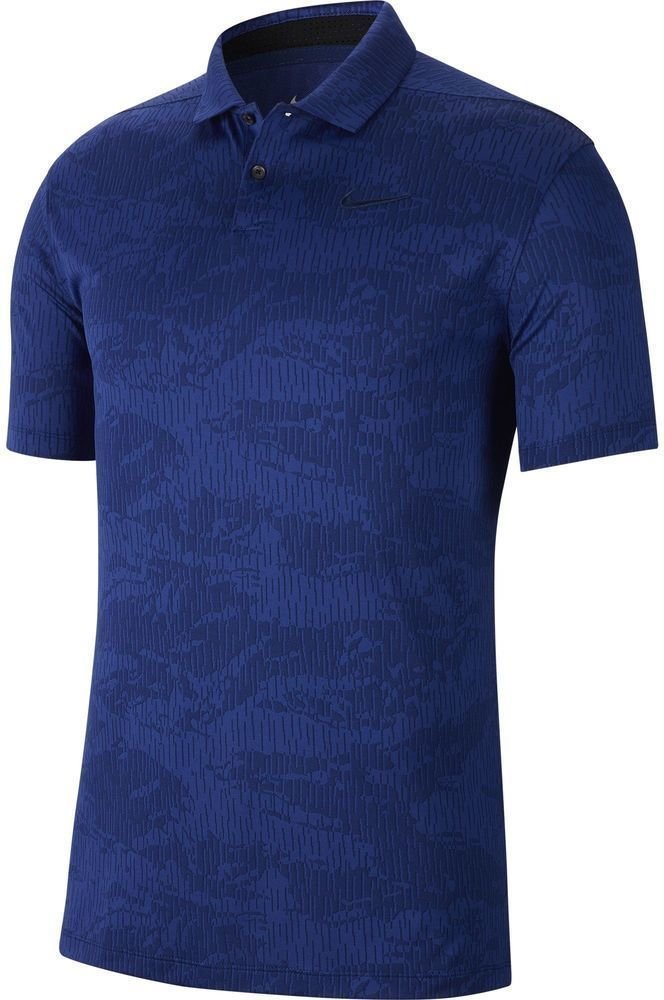 Nike Dri Fit Vapor Camo Jacquard Mens Polo Shirt Blue Void Deep Royal Blue Blue Void 4XL Muziker