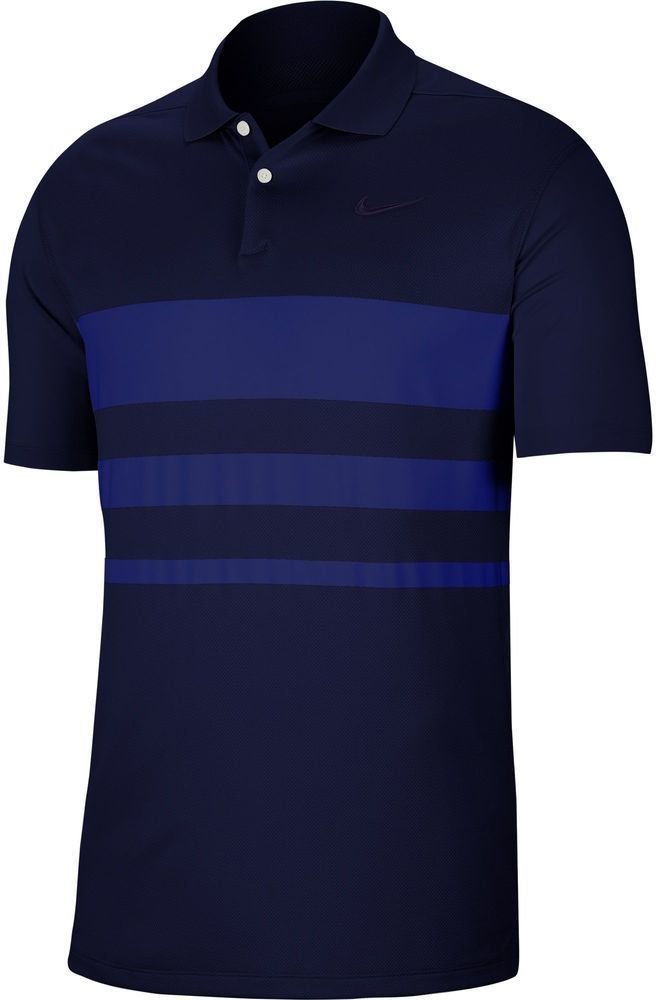 Polo košile Nike Dri-Fit Vapor Stripe Blue Void/Deep Royal Blue/Blue Void XL