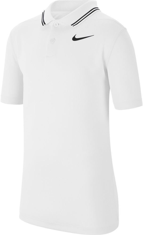 Rövid ujjú póló Nike Dri-Fit Victory Junior Polo Shirt White/Black L