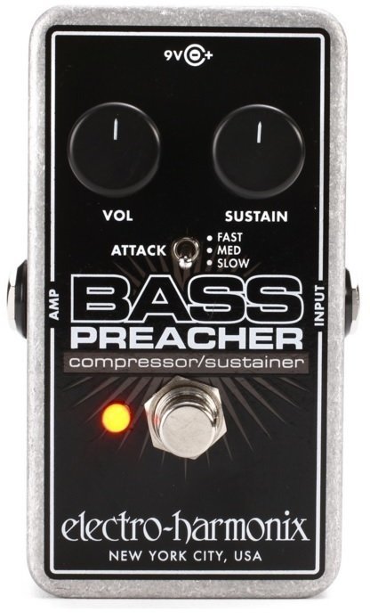 Bassguitar Effects Pedal Electro Harmonix Bass Preacher