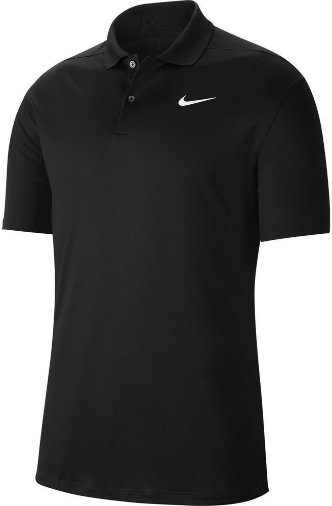 Camisa pólo Nike Dri-Fit Victory Solid Preto-Branco S