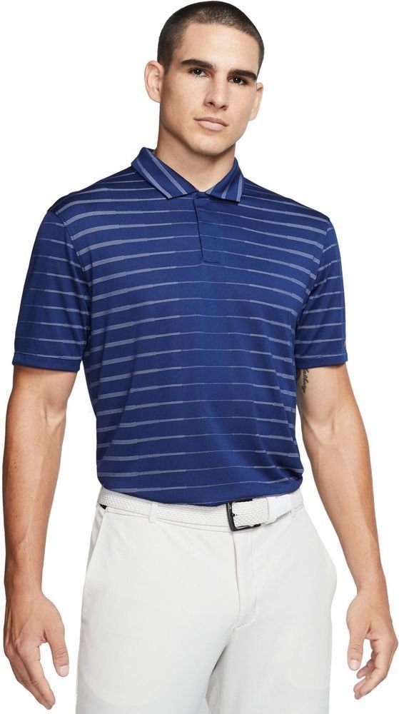 Polo Shirt Nike TW Dri-Fit Novelty Blue Void/White/Black Oxidized XL