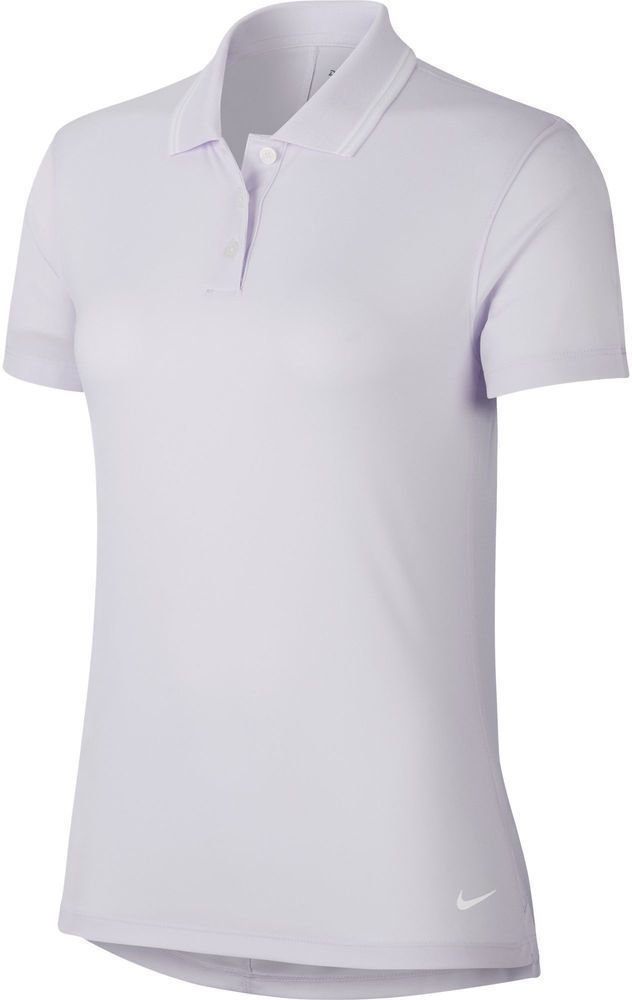Poloshirt Nike Dri-Fit Victory Solid Womens Polo Shirt Barely Grape/White/White M