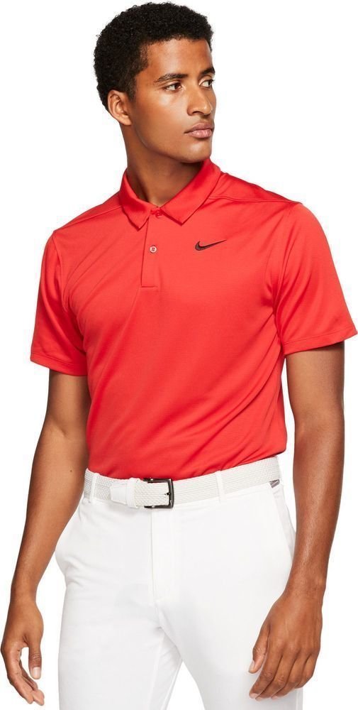 Koszulka Polo Nike Dri-Fit Essential Solid University Red/Black XL