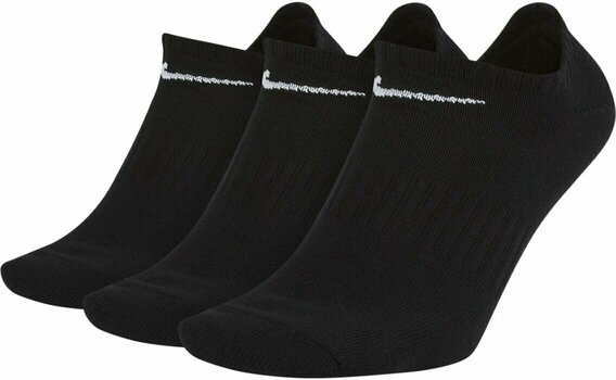 Strumpor Nike Everyday Lightweight Training No-Show Socks Strumpor Black/White L - 1