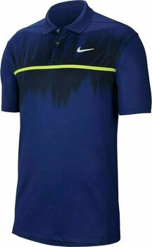 Chemise polo Nike Dri-Fit Vapor Fog Print Mens Polo Shirt Deep Royal Blue/Obsidian/White M - 1