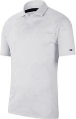 Nike TW Dri-Fit Camo Jacquard Mens Polo Shirt White/Black S Nike TW Dri-Fit Camo Jacquard Mens Polo Shirt White/Black S