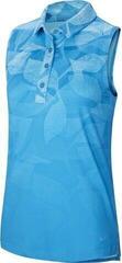 Nike Dri-Fit Fairway Print Sleeveless Womens Polo Shirt Laser Blue/Laser Blue M
