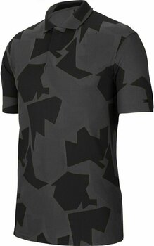 Polo Shirt Nike TW Dri-Fit Camo Jacquard Mens Polo Shirt Dark Smoke Grey/Black M - 1