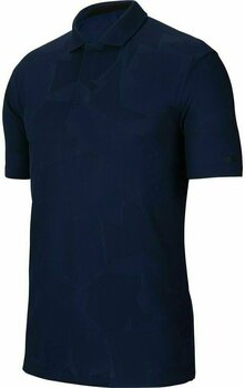 Πουκάμισα Πόλο Nike TW Dri-Fit Camo Jacquard Mens Polo Shirt Blue Void/Black XL - 1