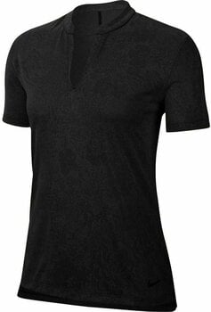 Camiseta polo Nike Breathe ACE Jacquard Womens Polo Shirt Black/Black M - 1
