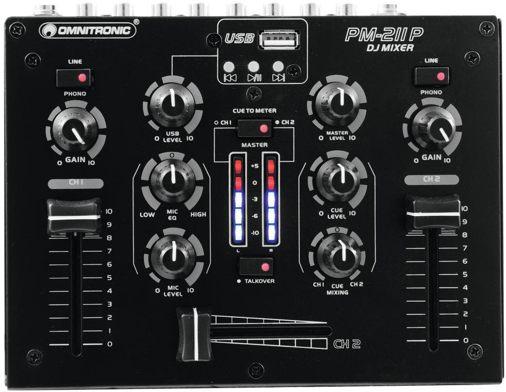 DJ-mengpaneel Omnitronic PM-211P DJ-mengpaneel