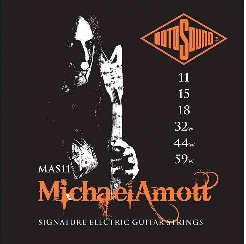 Struny pro elektrickou kytaru Rotosound MAS11 Michael Amott