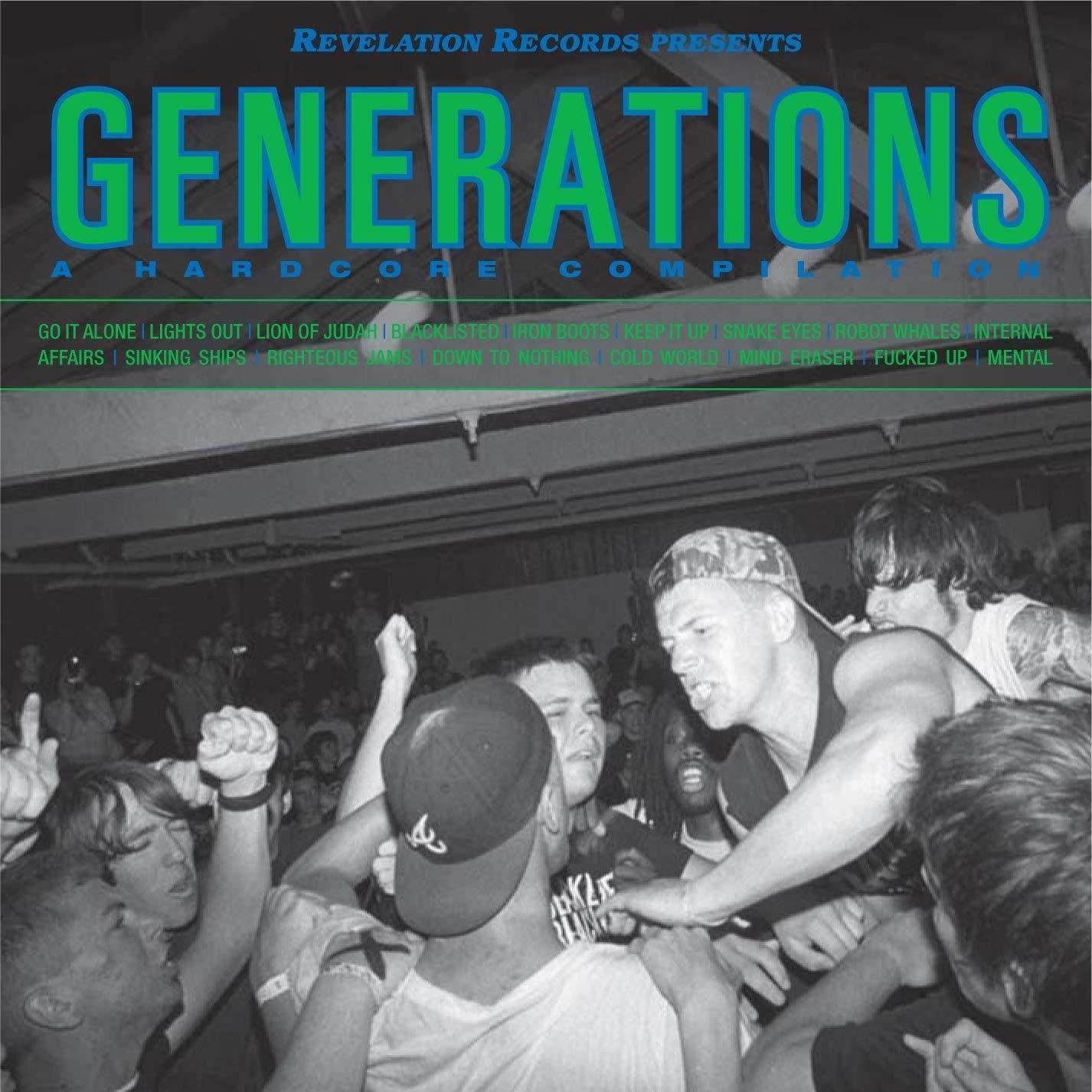 Vinylskiva Various Artists - Generations - A Hardcore Compilation (Green Coloured) (LP)