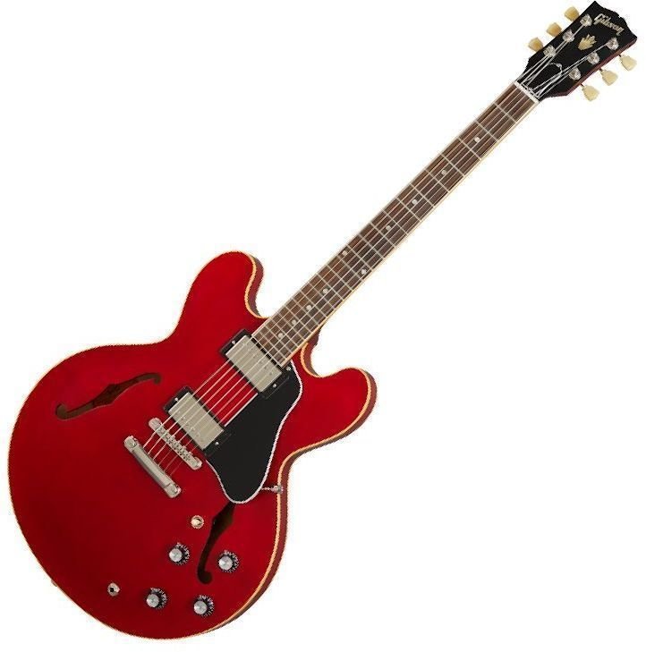Halbresonanz-Gitarre Gibson ES-335 Satin Cherry