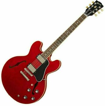 Halvakustisk guitar Gibson ES-335 Satin Cherry - 1