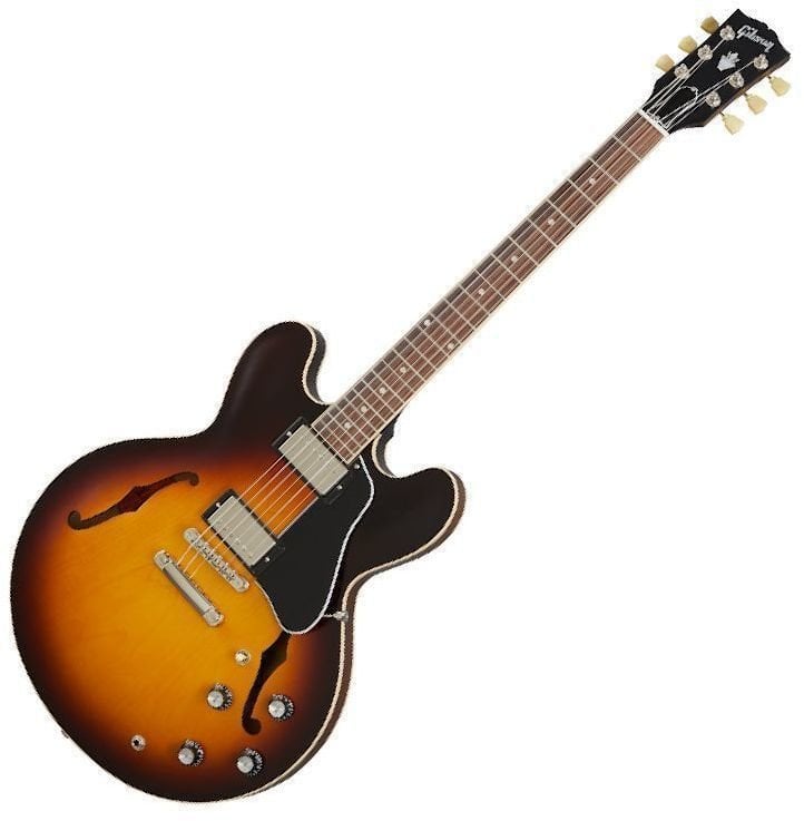 Guitare semi-acoustique Gibson ES-335 Satin Vintage Burst