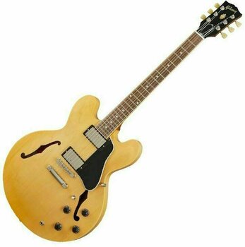 Halbresonanz-Gitarre Gibson ES-335 Satin Vintage Natural - 1