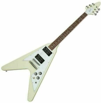 Elektrická gitara Gibson 70s Flying V Classic White - 1