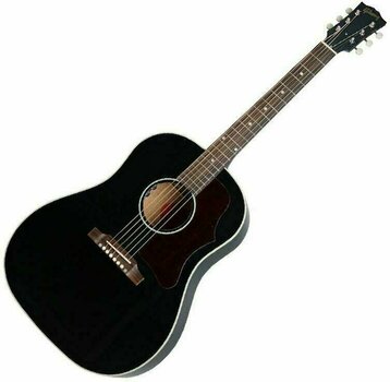 electro-acoustic guitar Gibson 50's J-45 Original Ebony - 1