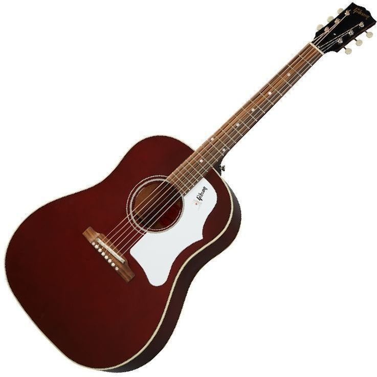 Dreadnought elektro-akoestische gitaar Gibson 60's J-45 Original Wine Red