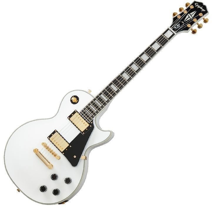Elektrická kytara Epiphone Les Paul Custom Alpine White