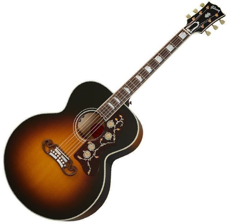 Guitare Jumbo acoustique-électrique Gibson SJ-200 Original Vintage Sunburst