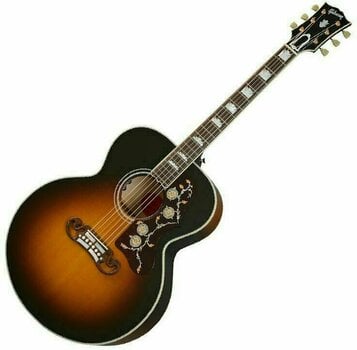 Guitare Jumbo acoustique-électrique Gibson SJ-200 Original Vintage Sunburst - 1
