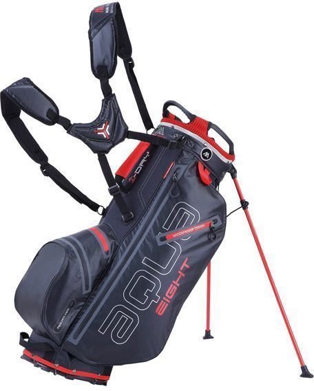 Borsa da golf Stand Bag Big Max Aqua 8 Black/Red Borsa da golf Stand Bag
