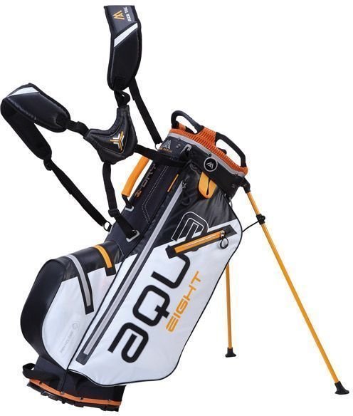 Golfbag Big Max Aqua 8 White/Black/Orange Golfbag