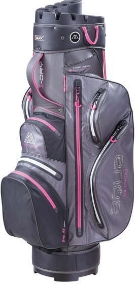 Чантa за голф Big Max Aqua Silencio 3 Charcoal/Black/Fuchsia Чантa за голф