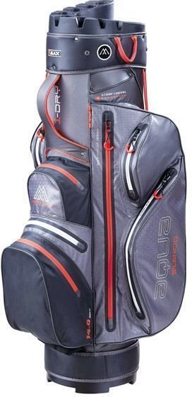 Golf torba Cart Bag Big Max Aqua Silencio 3 Charcoal/Black/Red Golf torba Cart Bag
