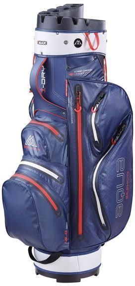 Чантa за голф Big Max Aqua Silencio 3 Navy/Silver/Red Чантa за голф