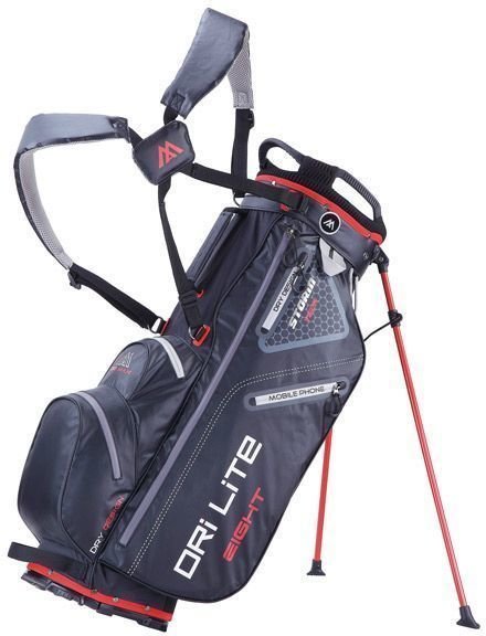 Golftaske Big Max Dri Lite 8 Sort-Red Golftaske