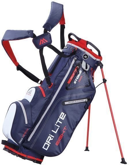 Golf Bag Big Max Dri Lite 8 Navy/White/Red Golf Bag