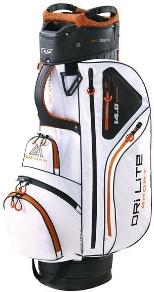 Golfbag Big Max Dri Lite Sport White/Black/Orange Golfbag