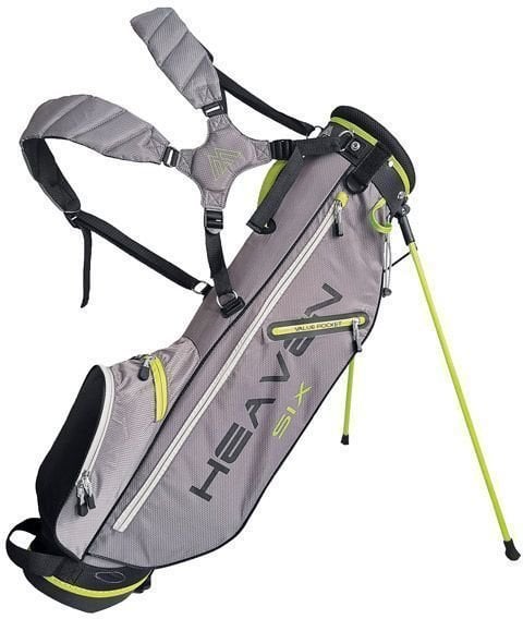 Golftaske Big Max Heaven 6 Charcoal/Black/Lime Golftaske