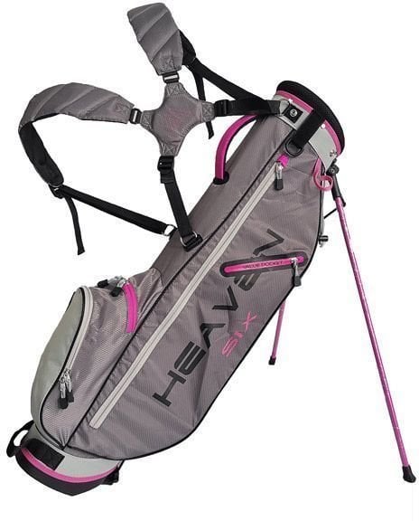 Golfbag Big Max Heaven 6 Charcoal/Silver/Fuchsia Golfbag