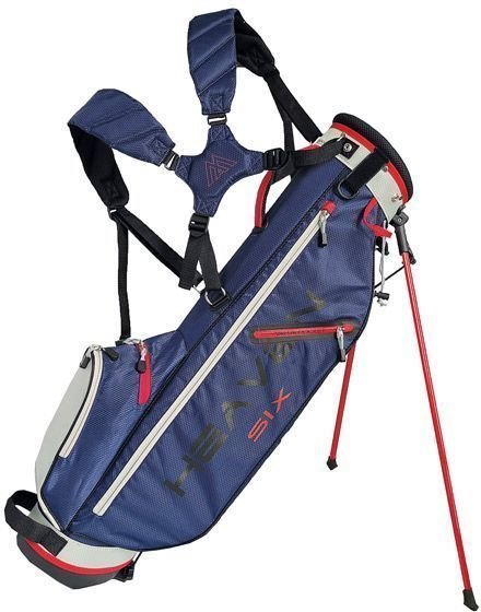 Golfbag Big Max Heaven 6 Navy/Silver/Red Golfbag